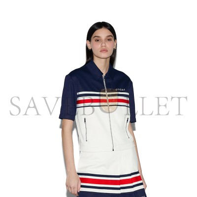 GUCCI TECHNICAL JERSEY ZIP JACKET